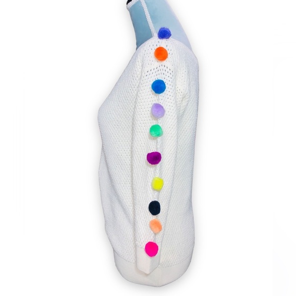 NWT Anthropologie Emilia Pommed Ivory Pullover Size XS - Picture 5 of 14